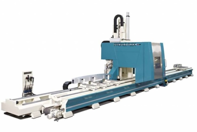 Cutting of aluminum and metal profiles Mubea Systems Profile Flex - professional CNC machines